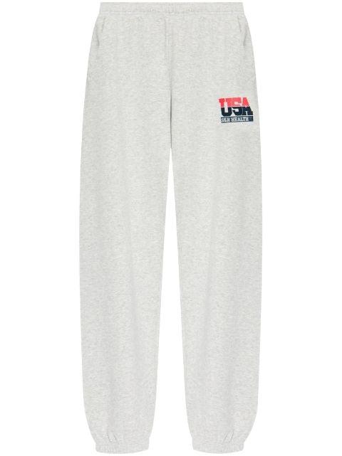 logo-print elasticated trousers by SPORTY&RICH