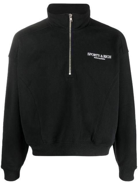 logo-print half-zip sweatshirt by SPORTY&RICH