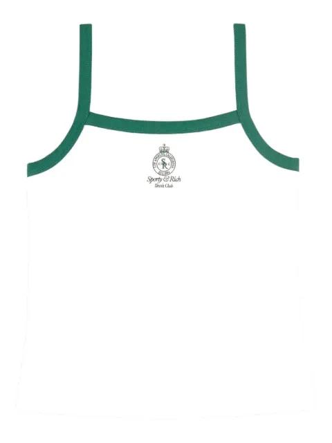 logo-print ribbed top by SPORTY&RICH