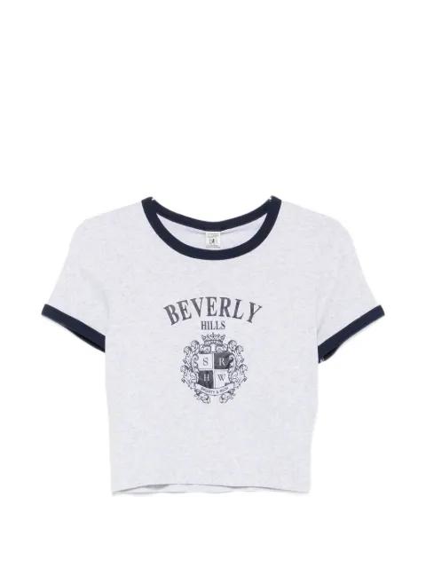logo-print ringer T-shirt by SPORTY&RICH