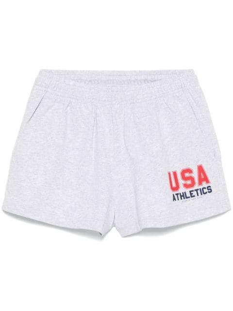 logo-print shorts by SPORTY&RICH