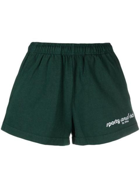 logo-print track shorts by SPORTY&RICH