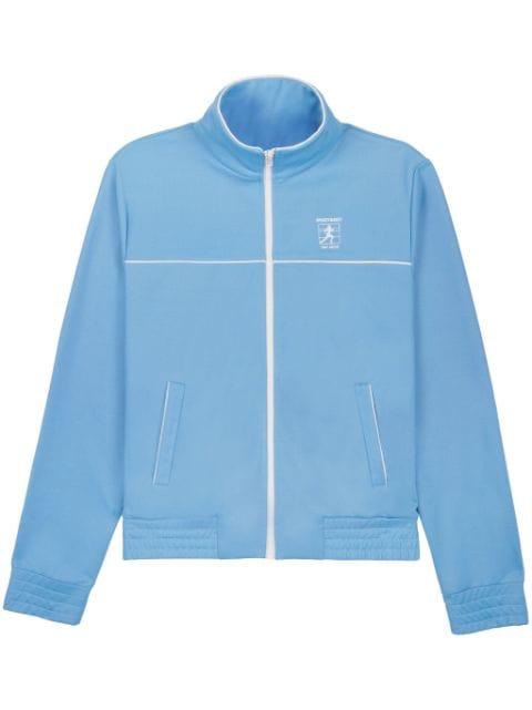 logo-print zip-up jacket by SPORTY&RICH