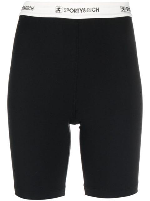 logo-waistband shorts by SPORTY&RICH