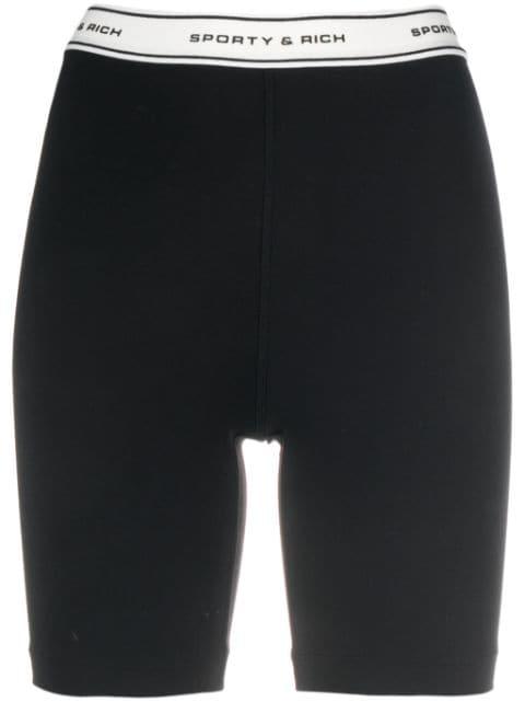 logo-waistband shorts by SPORTY&RICH