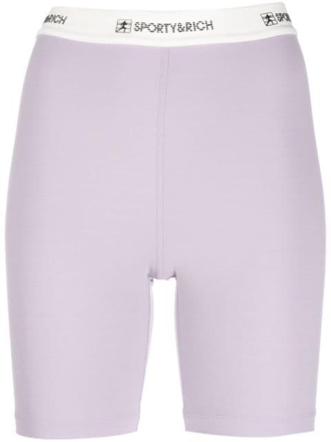 logo-waistband shorts by SPORTY&RICH