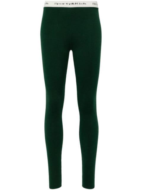logo-waistband slip-on leggings by SPORTY&RICH