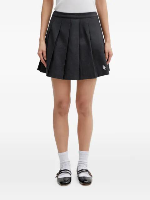 pleated embroidery mini skirt by SPORTY&RICH