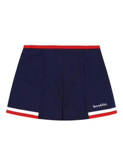 pleated panelled mini skirt by SPORTY&RICH