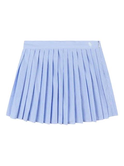 pleated striped mini skirt by SPORTY&RICH