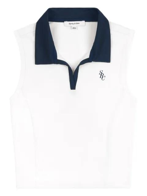 pollared sleeveless T-shirt by SPORTY&RICH