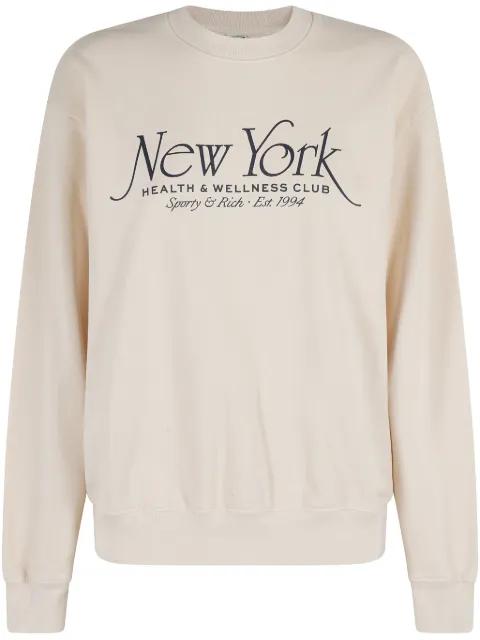 printed cotton sweatshirt by SPORTY&RICH