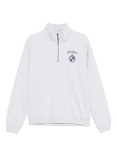 quarter-zip pinted sweatshirt by SPORTY&RICH