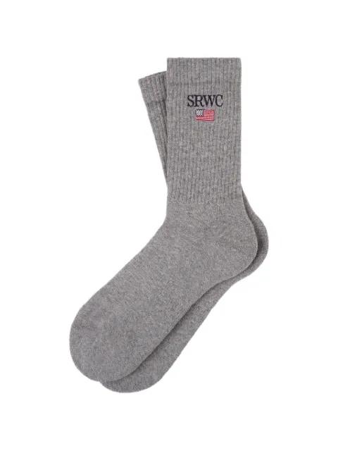 ribbed flag socks by SPORTY&RICH