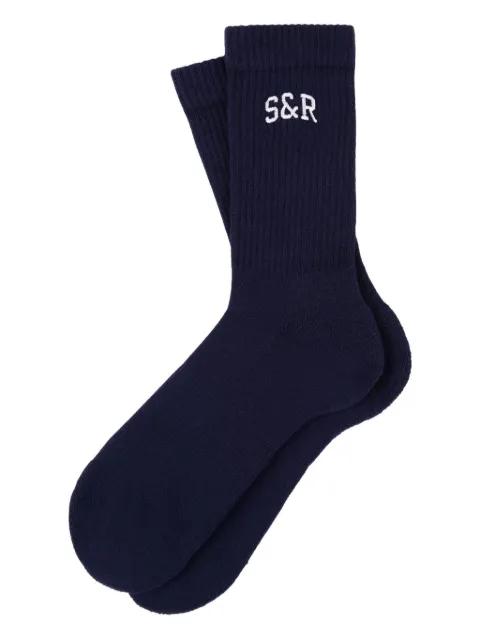 ribbed logo socks by SPORTY&RICH