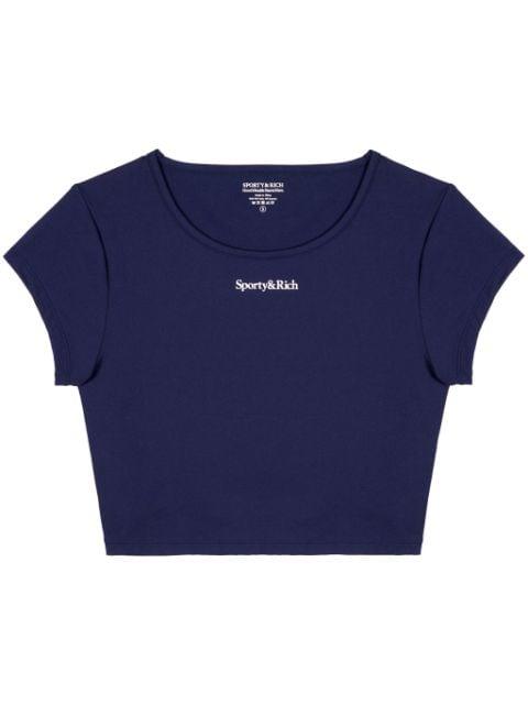 serif-logo training T-shirt by SPORTY&RICH