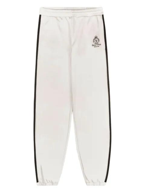 side-stripe logo-embroidered joggers by SPORTY&RICH