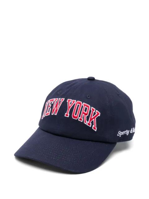 slogan-embroidered cap by SPORTY&RICH