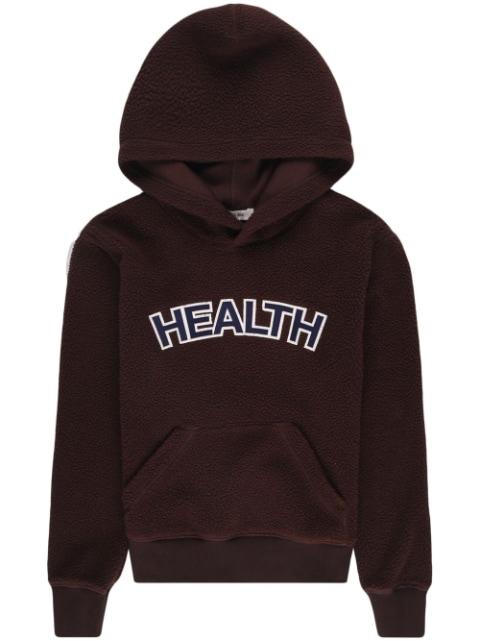 slogan-patch fleece hoodie by SPORTY&RICH