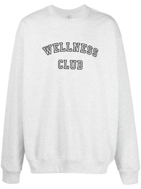 slogan-print cotton sweatshirt by SPORTY&RICH
