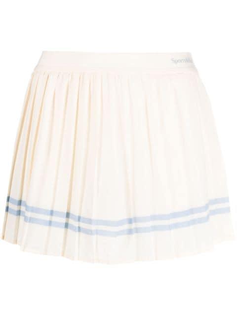 stripe-detailing pleated skort by SPORTY&RICH