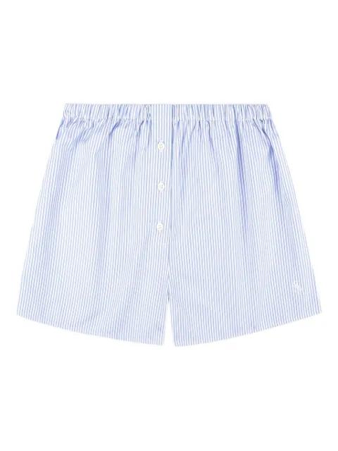 striped button shorts by SPORTY&RICH