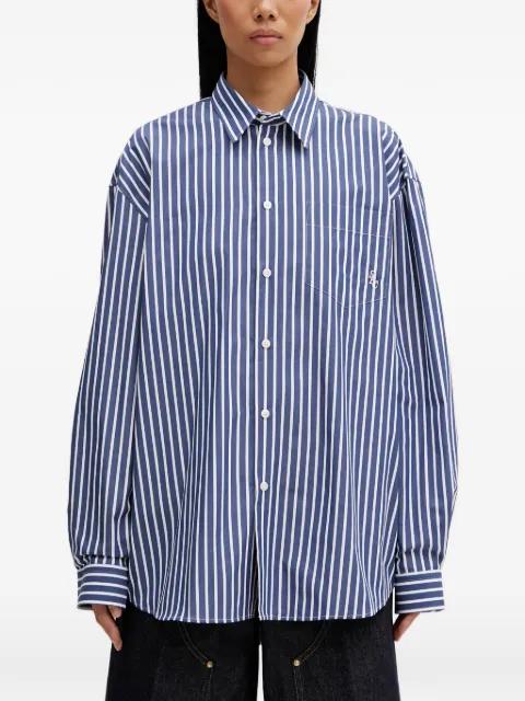 striped chest-pocket shirt by SPORTY&RICH