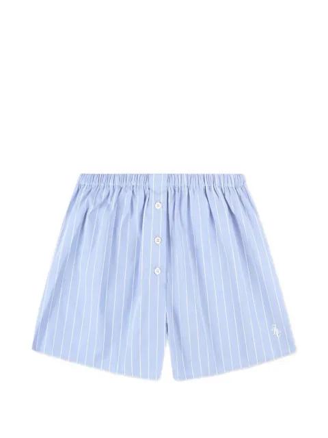 striped cotton shorts by SPORTY&RICH