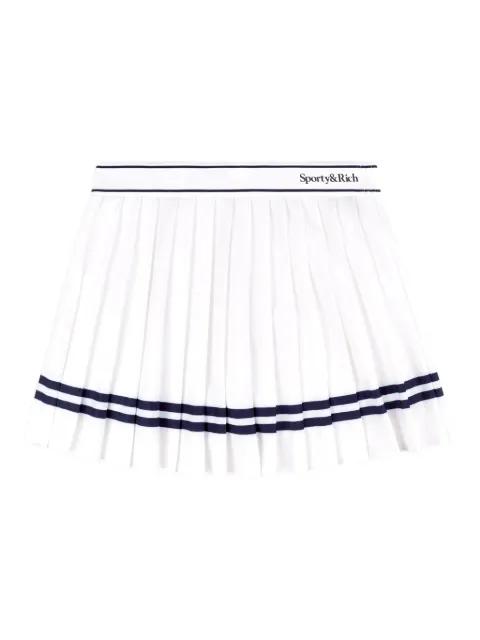 striped pleated mini skirt by SPORTY&RICH