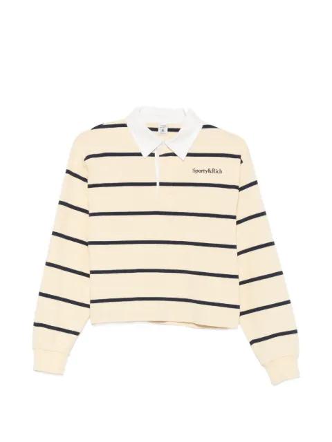 striped polo shirt by SPORTY&RICH