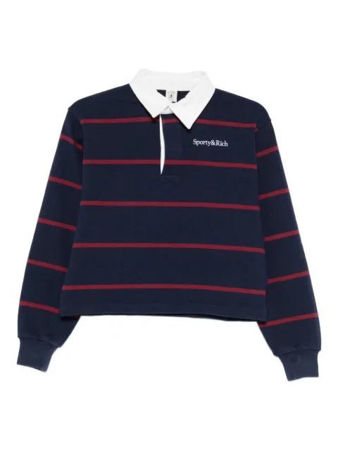 striped polo top by SPORTY&RICH