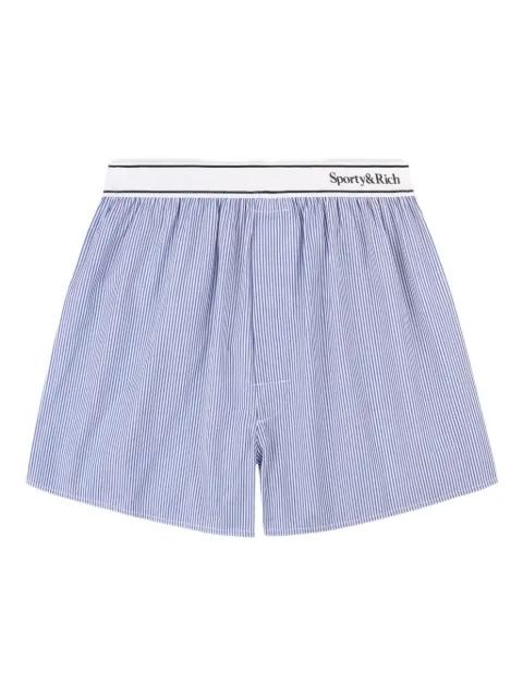 striped waistband shorts by SPORTY&RICH