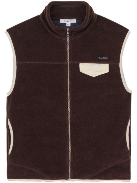 zipped polar vest by SPORTY&RICH