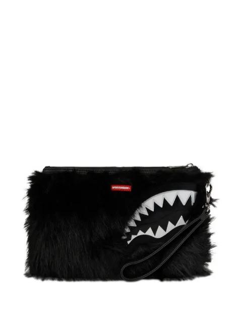 Cray faux-fur clutch bag by SPRAYGROUND