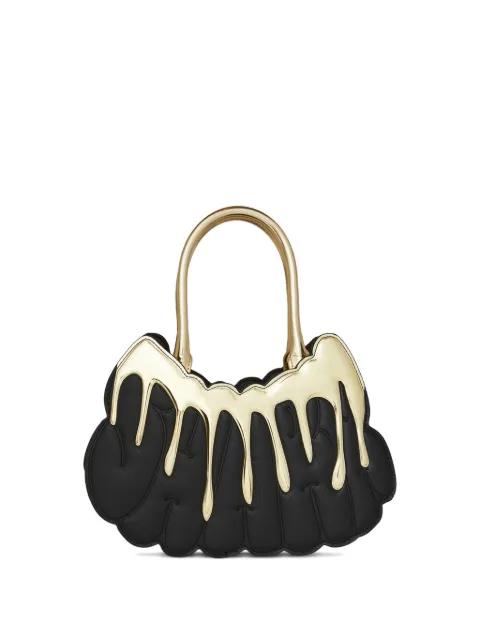 Gold and Dangerous drip-top tote bag by SPRAYGROUND