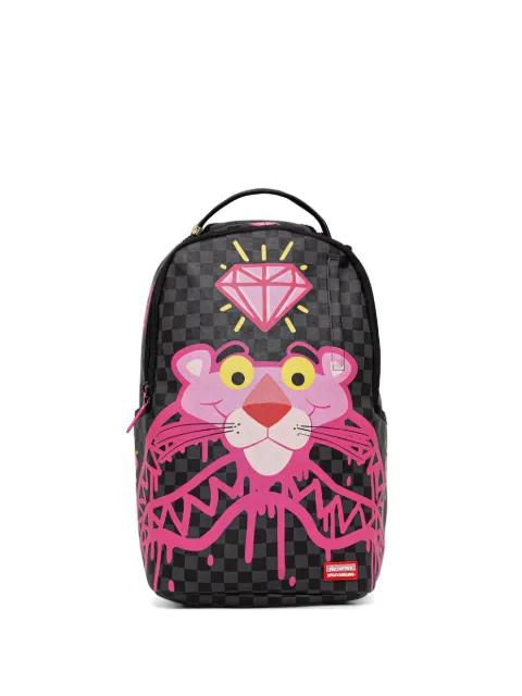 Pink Panther checkered backpack by SPRAYGROUND