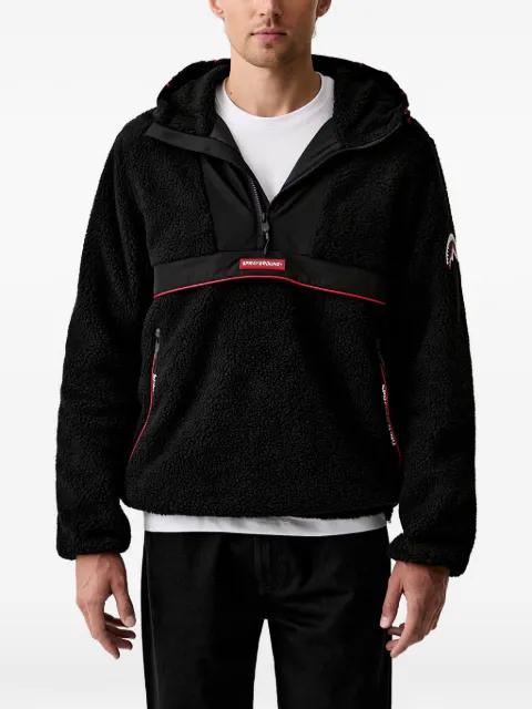 SG Teddybear fleece panelled hoodie by SPRAYGROUND