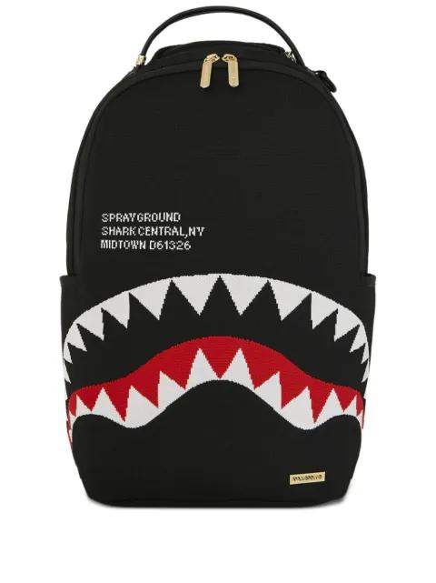 Shark Central knit backpack by SPRAYGROUND