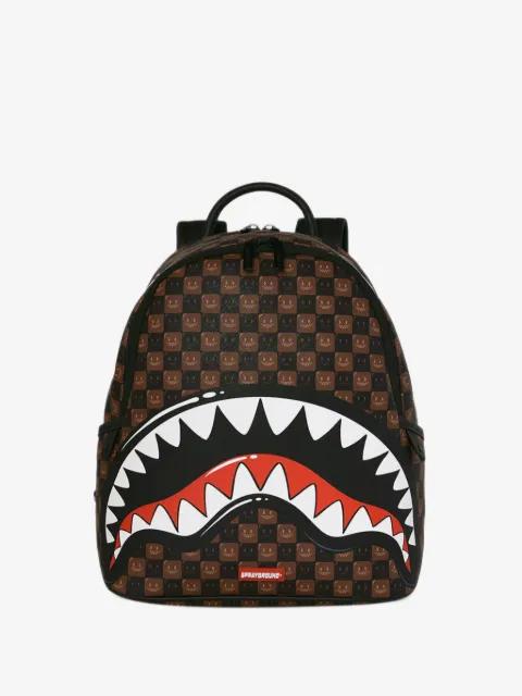 Shark Mouth checkered backpack by SPRAYGROUND