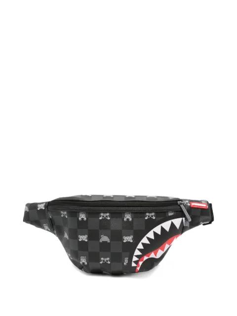 Shark Mouth checkered belt bag by SPRAYGROUND