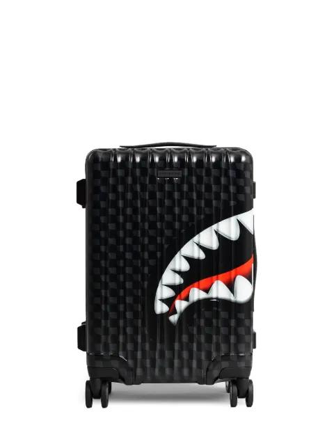 Shark Mouth checkered suitcase by SPRAYGROUND