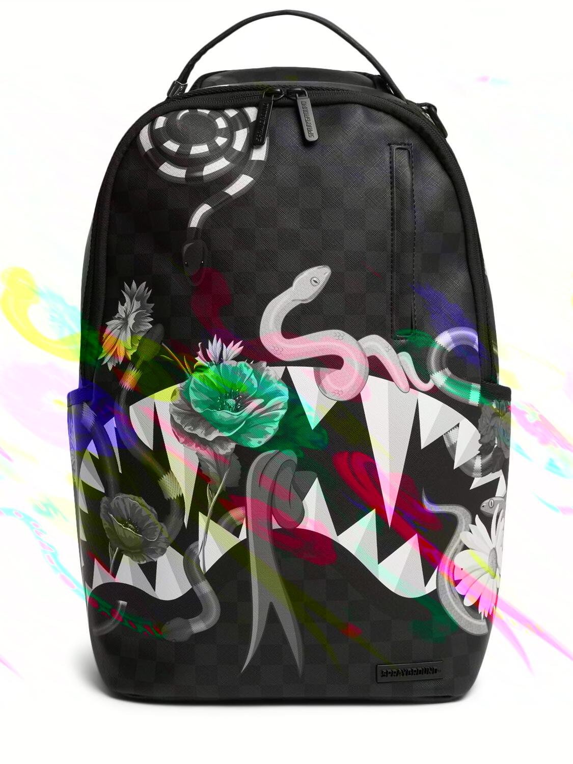 Shark Print Canvas Backpack by SPRAYGROUND