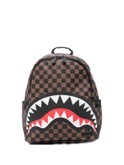chec-pattern backpack by SPRAYGROUND