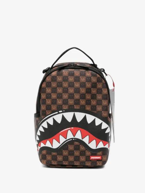 check-pattern Shark Mouth backpack by SPRAYGROUND