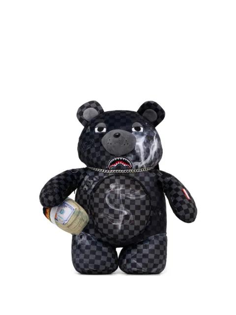 checkered bear backpack by SPRAYGROUND
