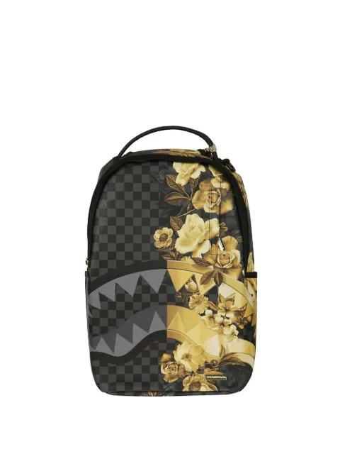 floral-print checkered backpack by SPRAYGROUND