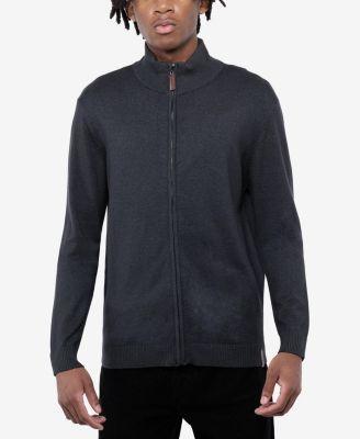 Men's Full Zip Mock Neck Sweater by SPRING + MERCER