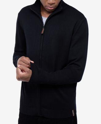 Men's Full Zip Mock Neck Sweater by SPRING + MERCER