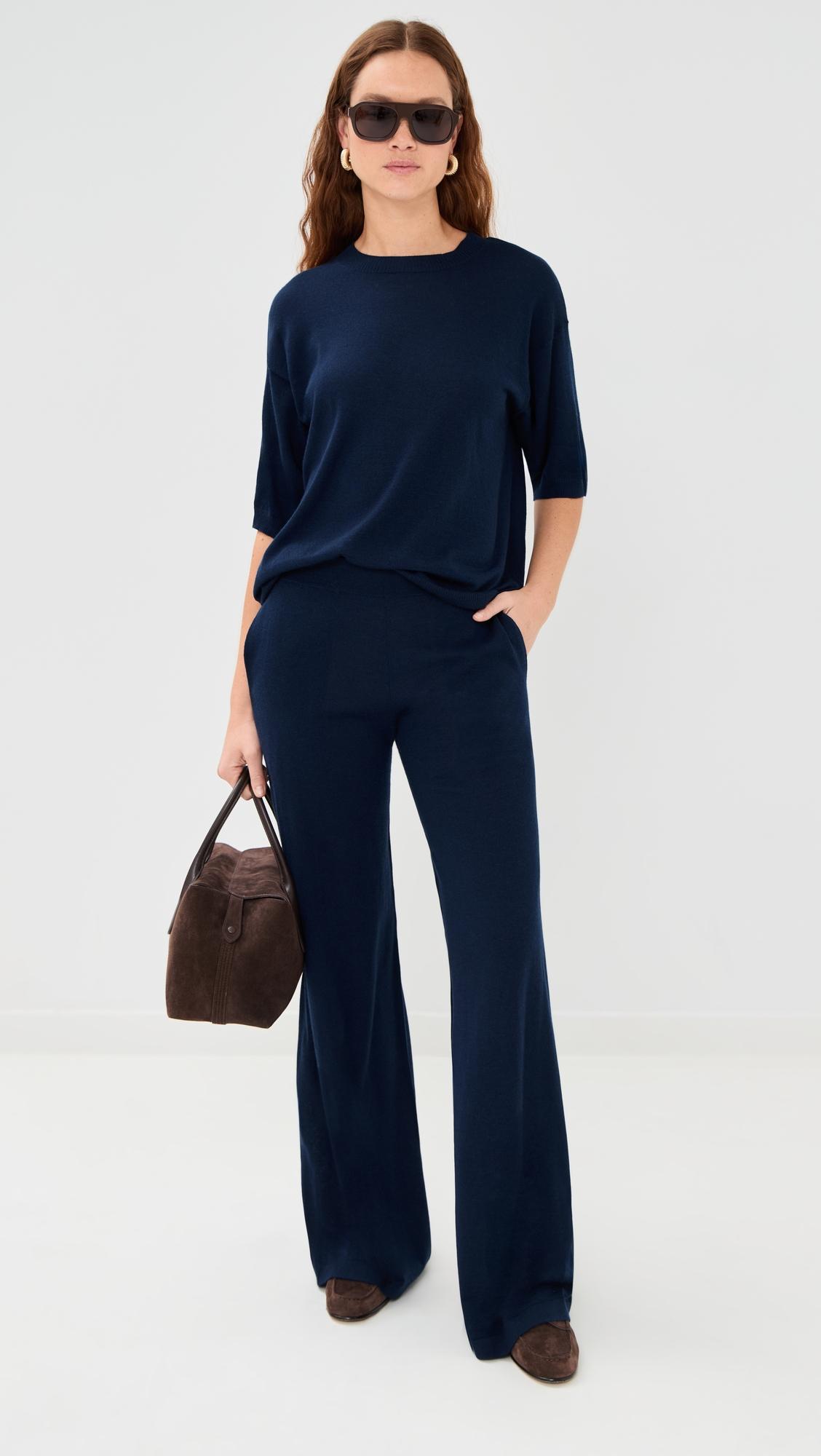 Cashmere Wide Leg Pants by SPRWMN