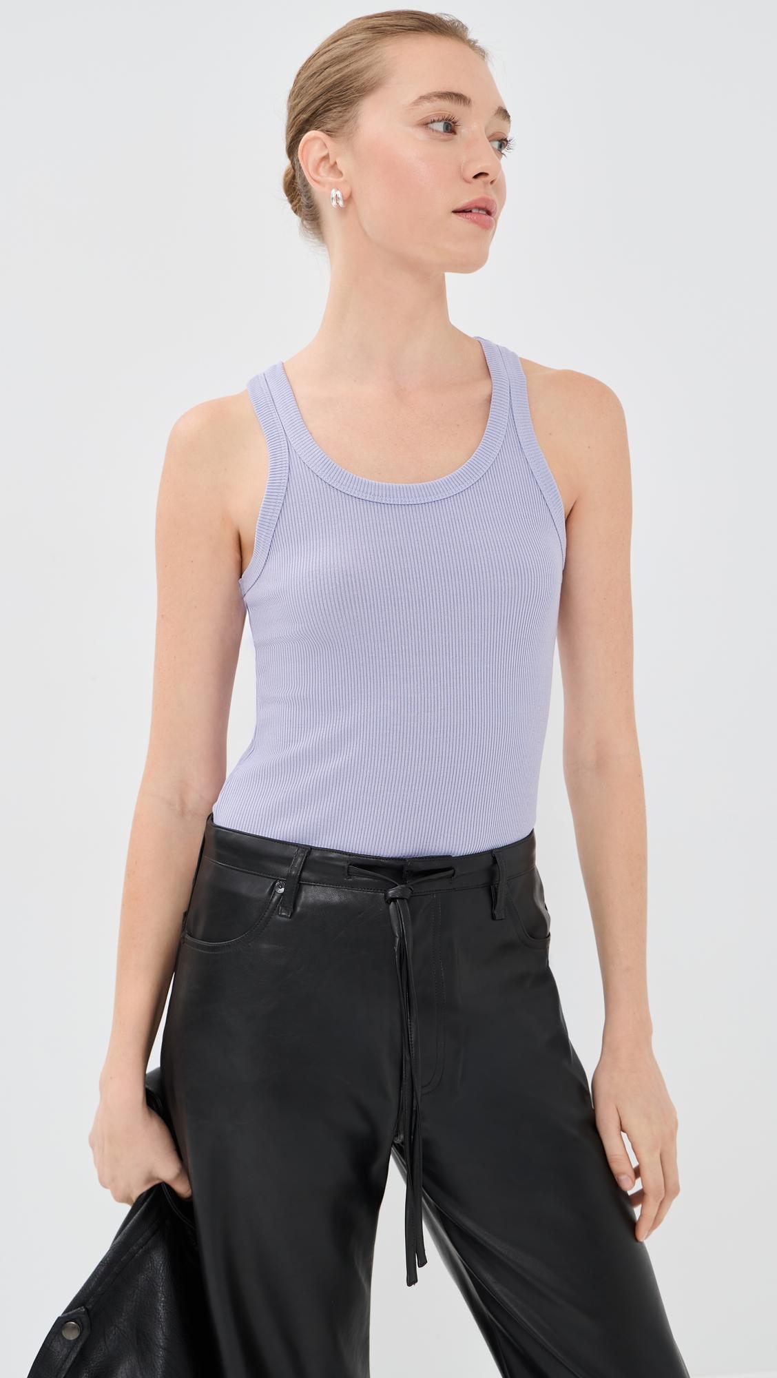 Rib Fitted Scoop Tank by SPRWMN